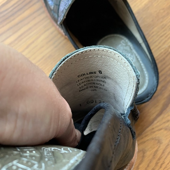 Freebird By Steven Shoes Collins Design Leather Women Size 6 Mules Heels Shoes - Picture 5 of 5